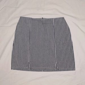 Ultra high rise striped skirt